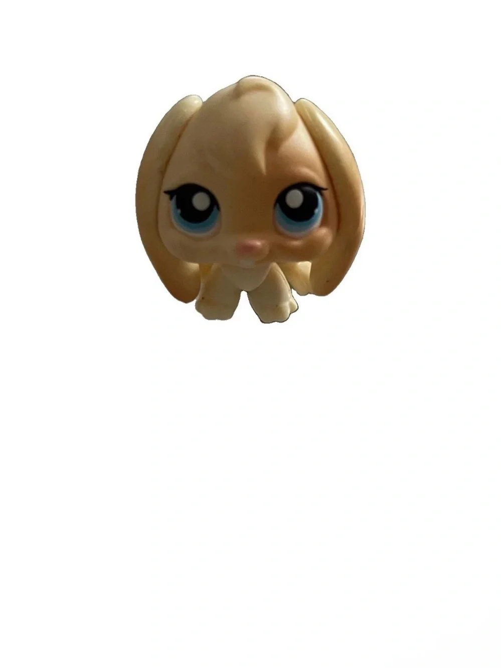 Littlest Pet Shop LPS Authentic #95 Brown Tan Lop Ear Bunny Blue Eyes Hasbro
